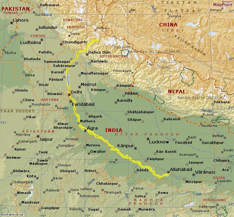 Yamuna Watershed Map